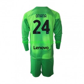 Fotbalový Dres Inter Milán Andre Onana 24 Brankářské Dětské Alternativní 2022/23 Dlouhý Rukáv